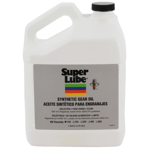 Super Lube 54101 Synthetic Gear Oil ISO 150, 1 gal Bottle