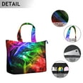 thumbnail image 3 of Stylish Large Capacity Travel Tote Bag for Women - Chic Zipper Closure Weekender Bag with Interior Pockets, Lightweight Carry-On for Gym, Work & Flights (Abstract Geometric Design), 3 of 5