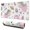 White Fairy Flower, variant on Long Mouse Pads for Desk,White Forest Fairy Pattern Desk Mats on Top Of Desks, Desk Mouse Pad Extra Large with 3mm Non-Slip Base and Stitched Edge for Gaming,Office,Work,Home 31.5"x11.8"