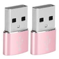 thumbnail image 1 of Type-C Adapter, Simple Plug and Play USB Adapter, Easy to Carry For Charging Synchronization or Data Transmission Compatible for OTG Silver,Black,Gold,Red,, 1 of 8