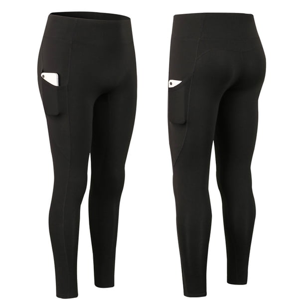 uds. Leggings de Yoga de cintura alta para mujer, pantalones de entrenamiento de forro polar, cálidos
