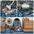 thumbnail image 4 of Washable Area Rug, Non-Slip Low Pile Stain Resistance Rug with Peacock and Deer, Animal Carpet for Living Room, Bedroom, Dining Room, 4 of 8