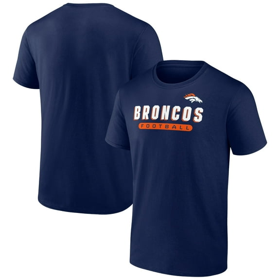 Men's Navy Denver Broncos Spirit T-Shirt