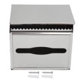 thumbnail image 1 of Caja de pañuelos de acero inoxidable de estilo moderno, duradera, con acabado de espejo 304 de primera calidad, para cocina, baño y dormitorio, 1 of 8