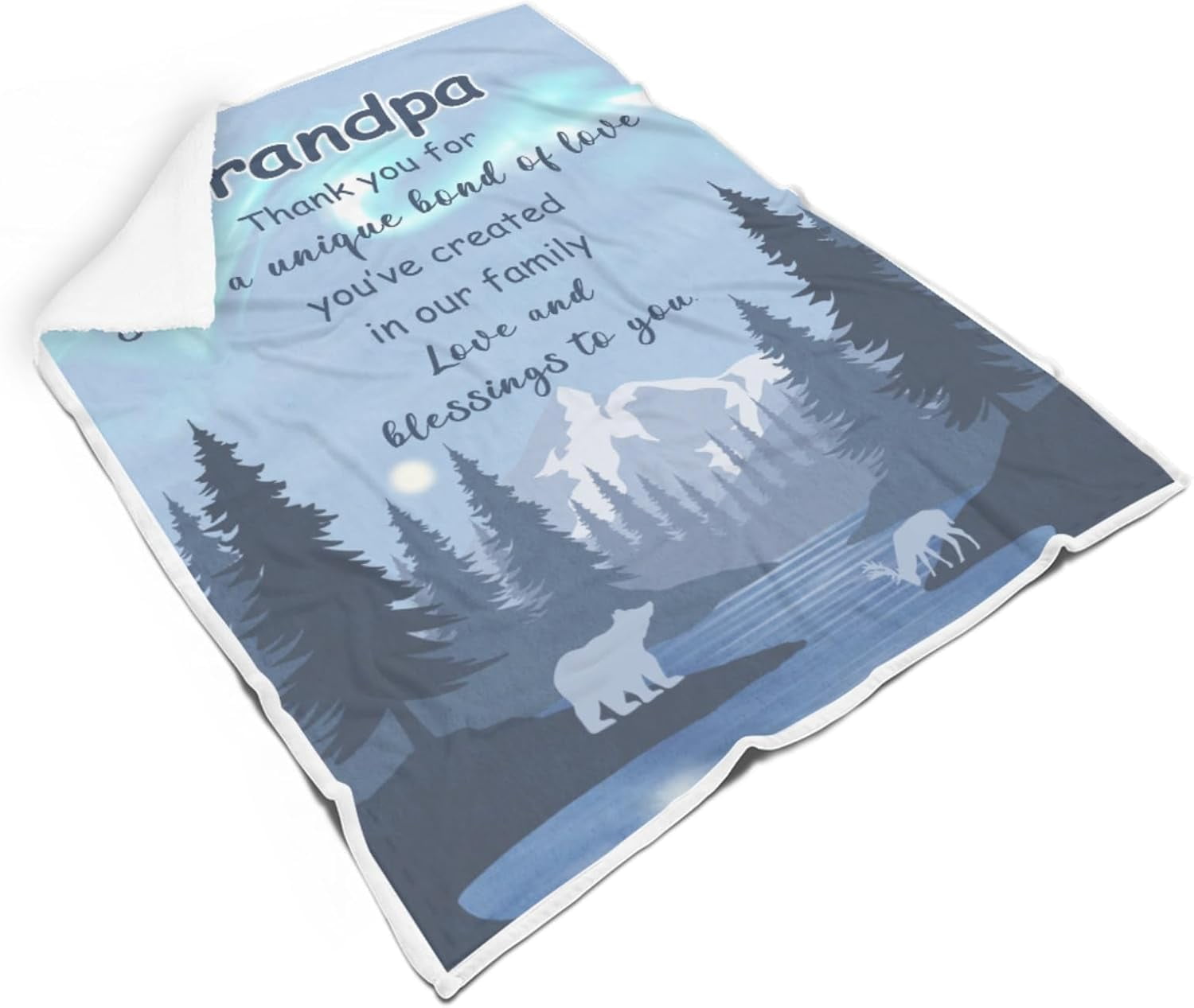 Grandpa Gift Throw Blanket, Gifts for Grandpa, Blanket for Grandpa from Grandkid, Best Grandpa Blanket, Grandpa Gift, Grandpa Gift from Granddaughter Grandson, Papa Blanket, Grandfather Blanket-50*60