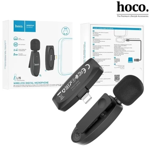 Hoco L15 iPhone Lightning Crystal Lavalier Wireless Digital Microphone