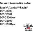 thumbnail image 3 of MADE IN USA TONER Compatible Replacement for Ricoh MP C2003 MP C2503 MP C2004 MP C2504 Lanier Savin MP C2003 MP C2503 2 x Black, 1 x Cyan, 1 x Yellow, 1 x Magenta- 5 Pack, 3 of 6