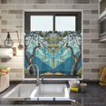 thumbnail image 4 of Yayeee Kitchen Curtains Tier Pair Light Filtering 27"x36" Rod Pocket Short Cafe Window Panel, Yellow Tree, 4 of 7
