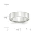 thumbnail image 3 of Auriga Fine Jewelry 14K White Gold 6mm Lightweight Flat Men's Wedding Band Size 7.5, 3 of 5