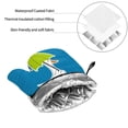 thumbnail image 6 of Daiia Goose Holding an Umbrella Pattern Oven Mitts and Pot Holders 4 pcs Set,High Heat Resistant 500 Degree Extra Thicken Long Kitchen Cotton Oven Glove, 6 of 6