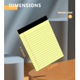 Yellow Note Pads, 12 Pack Legal Pads 4x6 Inch, Notepad of Lined Paper