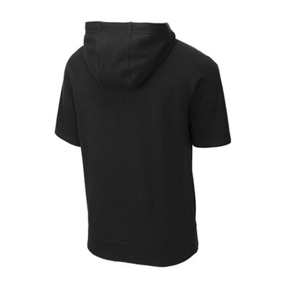 Sport-Tek ST297 Tri-Blend Wicking Fleece Short Sleeve Hooded Pullover, Mens Sweatshirts