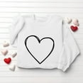 thumbnail image 5 of zbxnLI Spring Sweatshirts Womens Valentine's Day Tops Crew Neck Pullover Top Long Sleeve Sweatshirt Fashion Outfits, 5 of 6