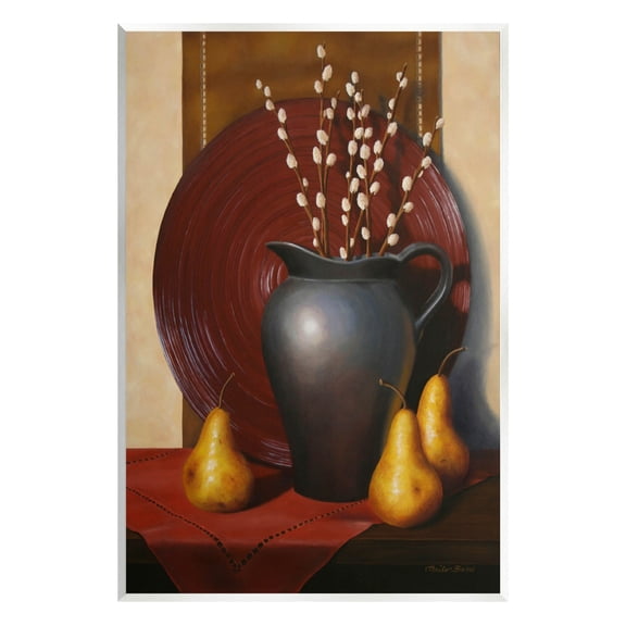 Stupell Industries Traditional Botanical Vase Arrangement Painting Unframed Art Print Wall Art, Design by Cecile Baird