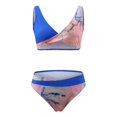 thumbnail image 4 of asdoklhq Plus Size Swimsuit for Women,Women's Printing Bikini Chest Pad Swimsuit Beachwear Set, 4 of 7
