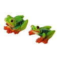thumbnail image 4 of 2x figuras de rana en miniatura esculturas de resina accesorios adornos de maceta estatuas mini para la mesa de la mesa del jardín del jardín del, 4 of 8
