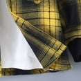 thumbnail image 6 of NIEWTR Toddler Little Boy Outfit Toddler Boys Boy Short Sleeve Patchwork Colour T Shirt Pullover Tops Pants Plaid Hoodie Sweatshirt Pullover Tops Jogger Pants (A04-Yellow,3-4 Years), 6 of 9