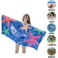 thumbnail image 4 of Beach Towel, Microfiber Sand Free Beach Towel, Lightweight, Quick Dry(59" x 27.5") for Adults,Men,Women,Kids Swimming, Sports, Beach, Fitness room,Outdoor Traveling on Vacation, 4 of 5