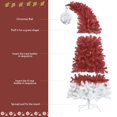 thumbnail image 4 of Sombrero de Papá Noel ANUWKS Árbol de Navidad Preiluminado 300 LED, 4 of 8