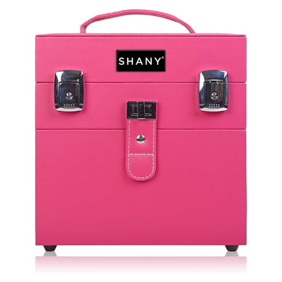 SHANY Color Matters - Makeup Travel Case Nail Accessories Organizer and Makeup Train Case - Makeup Storage Box - Sugar Gum