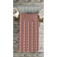 thumbnail image 3 of Ambesonne Ikat Quilted Bedspread Set 2 Pcs, Indigenous Pattern, Twin Size, Vermilion Orange Seafoam, 3 of 3