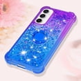 thumbnail image 6 of Slim Fit Phone Case for Samsung Galaxy S23 FE, Bling Shiny Quicksand Effect TPU Bumper Case with Four Corners Heavy Anti-Fall Protection Case for Galaxy S23 FE,Purple Blue, 6 of 14