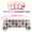 Multicolor-1, variant on 2ooya 4-Pack Donut Party Tablecloths, Waterproof Plastic Rectangle Covers
