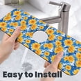 thumbnail image 6 of Sikiie Ocean Wave Sunflower Splash Guard for Sink Faucet-1 PC Super Absorbent Fast Drying Mat Sink Gadgets-Splash Guard for Kitchen, Sink Mat, 6 of 7