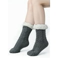 thumbnail image 4 of LZLINGMEI Slipper Socks for Women with Gripper  Winter Non Slip Thick Fuzzy Socks Warm Cozy Christmas Gift, 4 of 12
