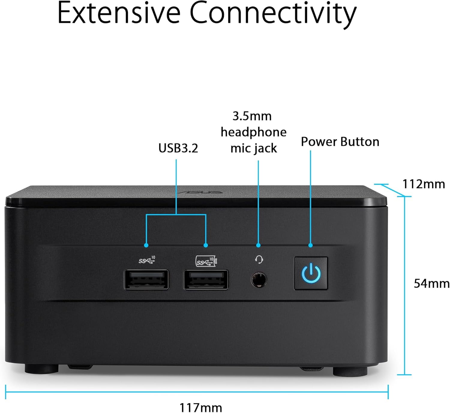 ASUS NUC 13 Pro Mini PC Intel Core i5-1350P vPro, 32GB RAM, 2TB SSD, Enterprise Business Desktop, 8K Quad Display, WiFi 6E, Windows 11 Pro
