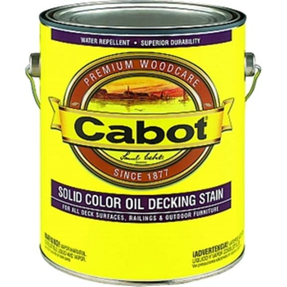 Cabot 11601 1 Gallon- White Base Solid Oil Decking Stain - White base