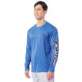 thumbnail image 2 of Fish N Vibe Men's Long Sleeve Performance UPF 30 Fishing Graphic Tee, Aqua Cationic, 2XL, 2 of 8