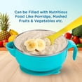 thumbnail image 2 of Mee Mee Baby Steel Feeding Bowl with Sunction Base | BPA Free | Food Remains Warm | Multi-Functional Snack/Fruit | Easy Grip Handle (Blue), 2 of 2