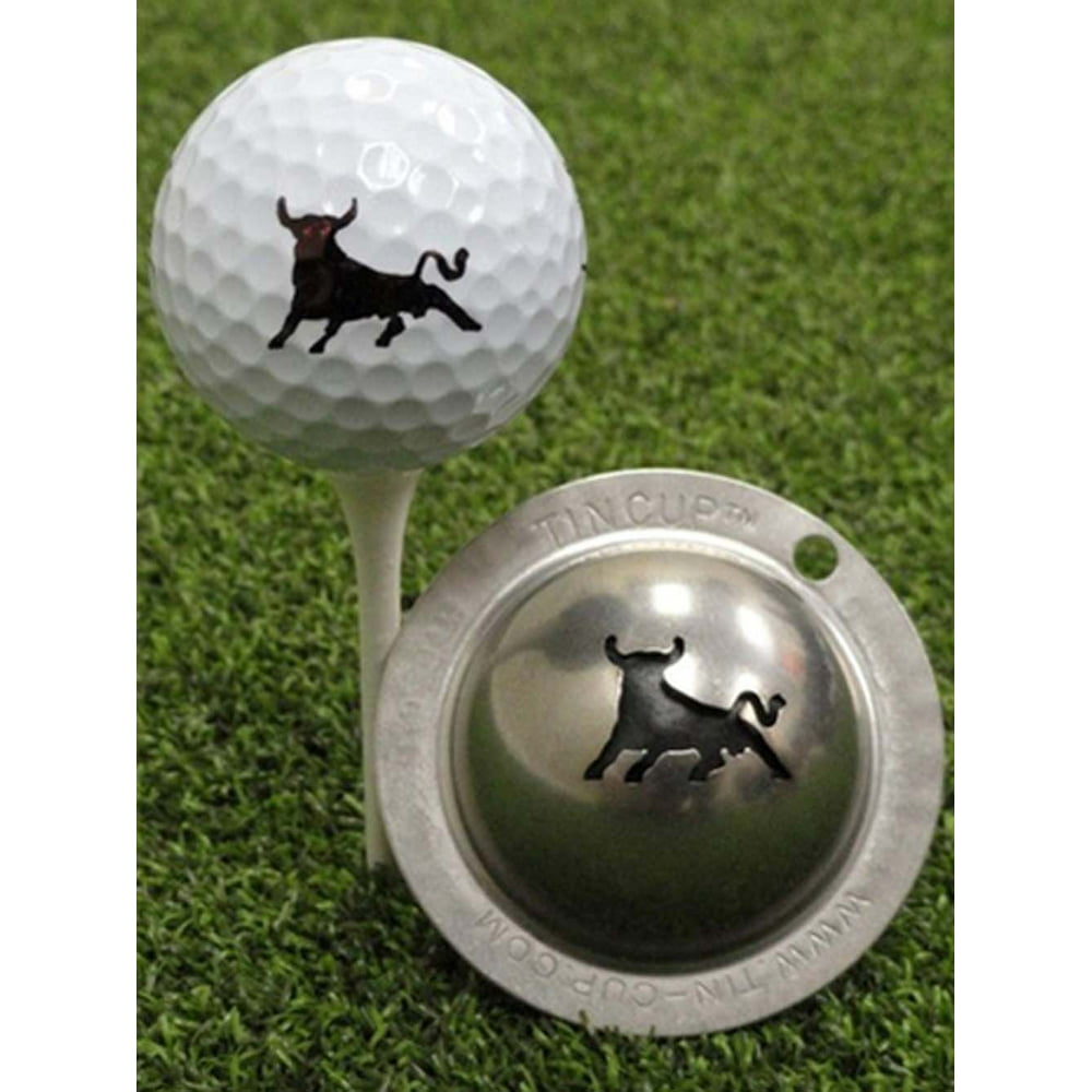 Tin Cup Golf Ball Custom Marker Alignment Tool Stencil