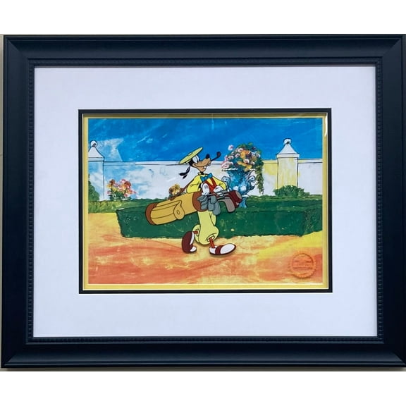 Disney "Goofy Golf" CUSTOM FRAMED Limited Edition Animation Sericel Art Generic
