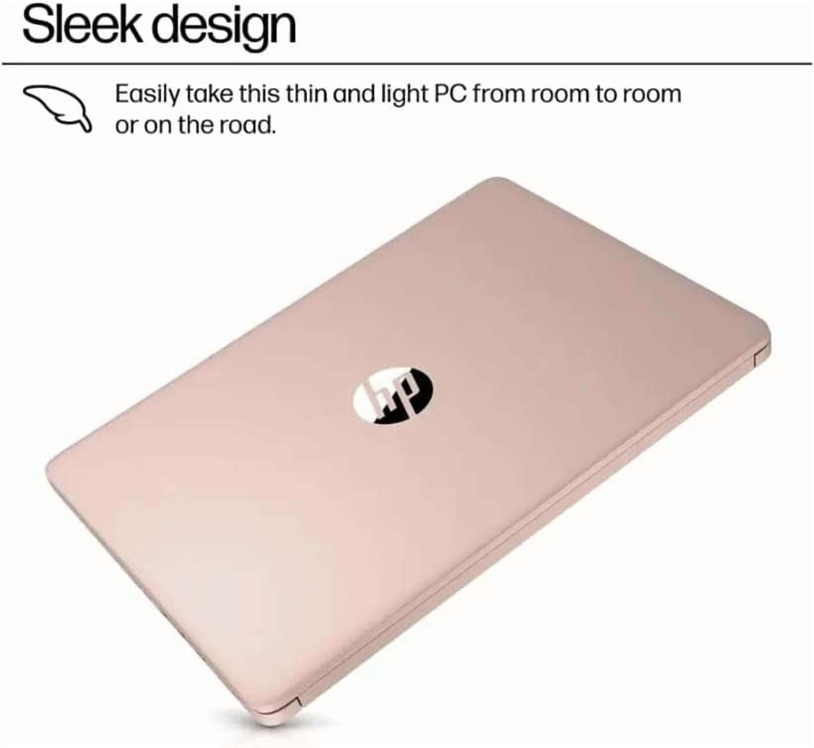 HP 14" HD Laptop,Intel Processor N150 (Beats N4120) ,4GB RAM 128GB UFS,Windows 11 Home, Pale Rose Gold