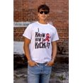 thumbnail image 4 of Kick It Ninja Pun Chill Nerd Geek Men's Big & Tall Crewneck Graphic Tee Brisco Brands 2X, 4 of 5