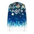 thumbnail image 5 of Womens Christmas Sweatshirt Casual Long Sleeve Zipper Round Neck Loose Xmas Graphic Holiday Fall Winter Tops (XXL, Multicolor), 5 of 5