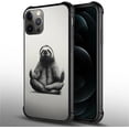 thumbnail image 2 of Case for iPhone 11 Pro Max Case, Elegant Yoga Sloth Pattern Graphic Design Girl Boy Soft Silicone Hard Acrylic Shock Protection Case for iPhone 11 Pro Max, 2 of 7