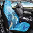 thumbnail image 4 of Uourmeti Colorful Turtle in Floral Sea Auto Seat Cover 1 Piece, Car Seat Cover Polyester Auto Interior Seat Cover Protector Premium for Suv Van Truck, 4 of 6