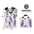 thumbnail image 2 of Yayeee Freestanding Laundry Hamper with Handle Collapsible Large Storage Basket for Clothes, Lavender Pattern, 2 of 7