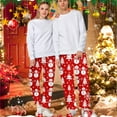 thumbnail image 2 of Christmas Pajama Pants for Women Men Couples Xmas Pjs Pants Pajama Bottom Xmas Costume Sleepwear Matching Pajamas for Christmas Gifts, 2 of 7