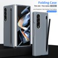thumbnail image 2 of Dteck Case for Samsung Galaxy Z Fold 3 with Slim S Pen,Luxury PC Case Built-in Front Screen Protector Full Body Protective Cover for Galaxy Z Fold 3 5G,Gray, 2 of 8