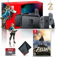 thumbnail image 2 of Nintendo Switch (Gris) con Zelda: Aliento de Lo Salvaje y Tarjeta de Memoria de 64 Gb, 2 of 9