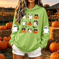 thumbnail image 2 of Busydd Halloween Graphic Hoodies For Women Trendy Cute Ghost Pumpkin Print Fall Tops Casual Long Sleeve Drawstring Hooded Sweatshirt With Pocket, 2 of 6