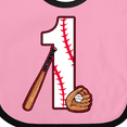 thumbnail image 4 of Inktastic Baseball First Birthday One Year Old Boys or Girls Baby Bib, 4 of 4