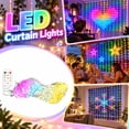 thumbnail image 5 of YUAODY Smart LED Curtain Lights 3x3M 400 LEDs Color Changing USB String Lights Music Sync Indoor Outdoor Fairy Lights for Bedroom Holiday Decor, 5 of 8