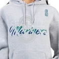 thumbnail image 3 of Women's G-III 4Her by Carl Banks Heather Gray Seattle Mariners Shadow Logo Graphic Pullover Hoodie, 3 of 3