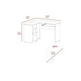 thumbnail image 6 of We Have Furniture L-Shaped Desk Bradford, Keyboard Shelf, Light Gray Finish, 6 of 7
