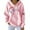 Pink, variant on Green womens cardigan sweaters Women's A True Patriot Printed Hoodie With Pocket American Flag Shirt